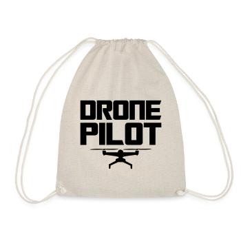 Drone Pilot Black - Drawstring Bag - nature - Front