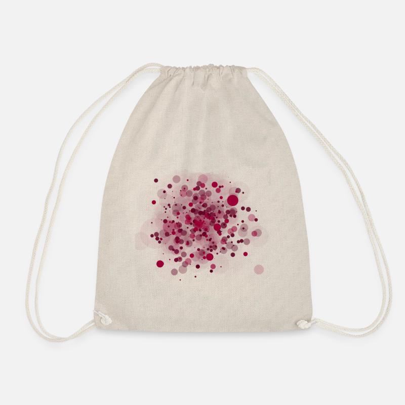 Cooles Flecken Spritzer Graffiti Motiv in pink - Turnbeutel - Natur