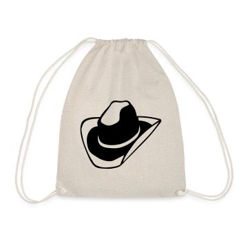 Western Cowboyhut - Turnbeutel - Natur - Vorne