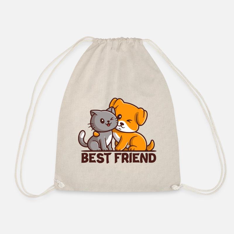 Best Friend - bester Freund - Turnbeutel - Natur