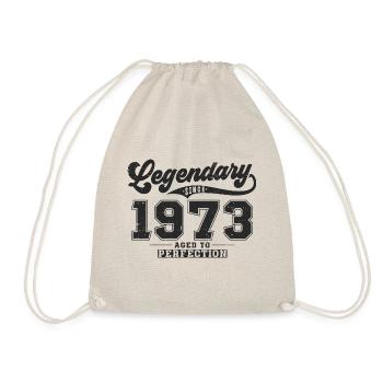 Legendary since 1973 Vintage Birthday Gift - Drawstring Bag - nature - Front