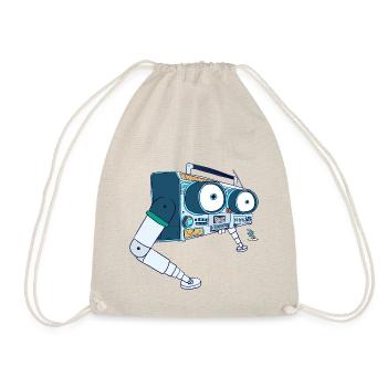 Can.Eyes – Walking Retro Radio - Turnbeutel - Natur - Vorne