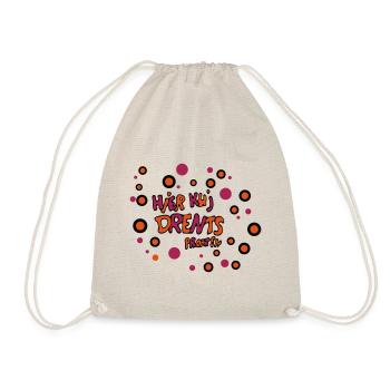 Here kuj Drents proaten - Drawstring Bag - nature - Front