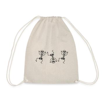 Dancing skeletons - Drawstring Bag - nature - Front