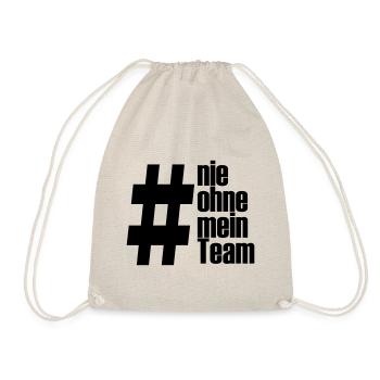 ohne mein team - Turnbeutel - Natur - Vorne