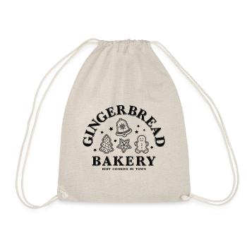 Weihnachten Gingerbread Bakery Lebkuchen Plätzchen - Turnbeutel - Natur - Vorne