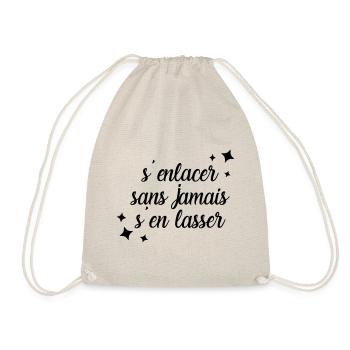 s'enlacer sans jamais s'en lasser - Sac de sport léger - nature - Devant