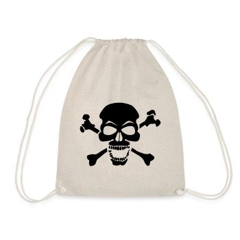 tete de mort pirate 3 - Sac de sport léger - nature - Devant