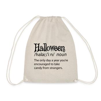 Halloween Funny Dictionary Définition - Sac de sport léger - nature - Devant