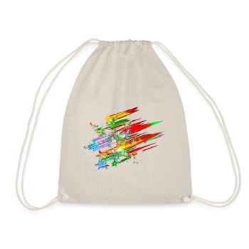 Shooting stars in colorful, the gift idea - Drawstring Bag - nature - Front