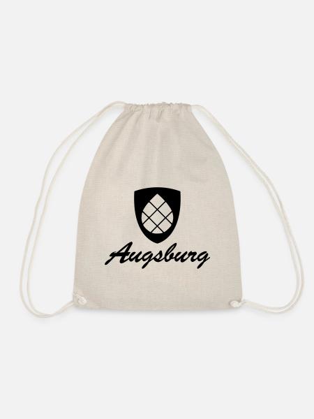 Augsburg Zirbelnuss Wappen Schwarz - Turnbeutel - Natur
