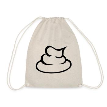 shit trace 15 - Drawstring Bag - nature - Front