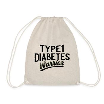 Diabetes Insulin Saying Funny Funny Gift Idea - Drawstring Bag - nature - Front