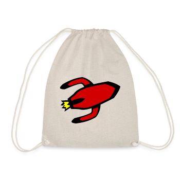 Vertical take-off - Drawstring Bag - nature - Front
