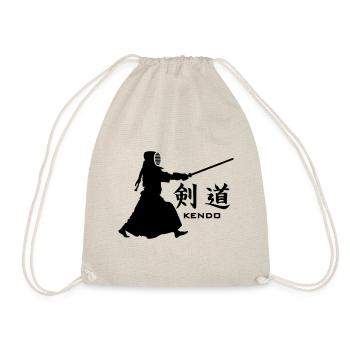 KENDO KÄMPFER SILHOUETTE - Turnbeutel - Natur - Vorne