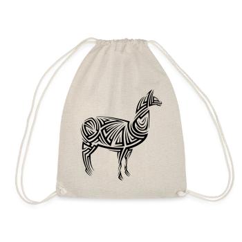 Tatouage tribal d’alpaga - Sac de sport léger - nature - Devant