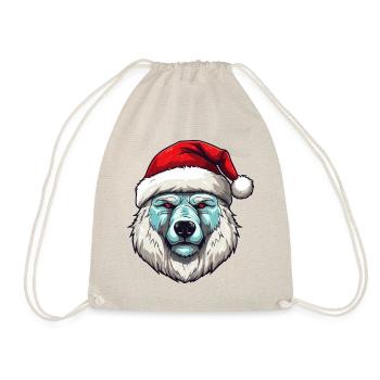 Portrait d’ours polaire Noël ours polaire - Sac de sport léger - nature - Devant
