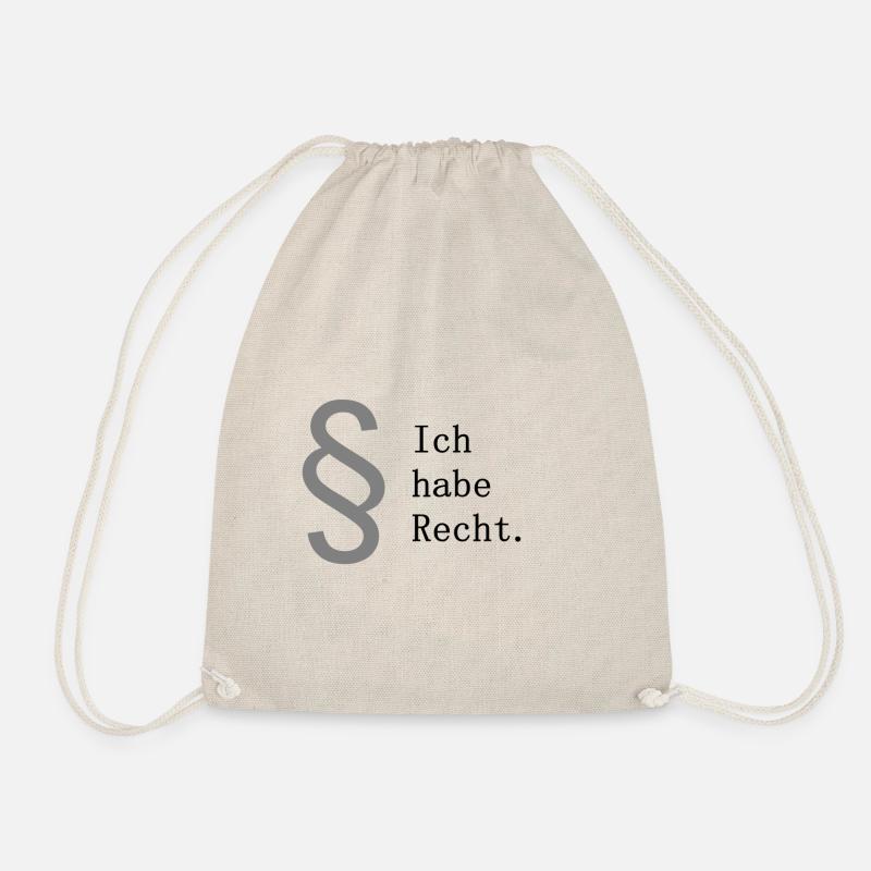 Ich habe Recht - Turnbeutel - Natur