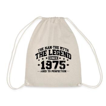 1975 Vintage Born Man Myth Legend - Drawstring Bag - nature - Front