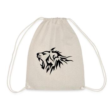 lion tribal tatouage dessin 1 6 - Sac de sport léger - nature - Devant