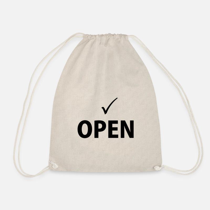 OPEN - Drawstring Bag - nature