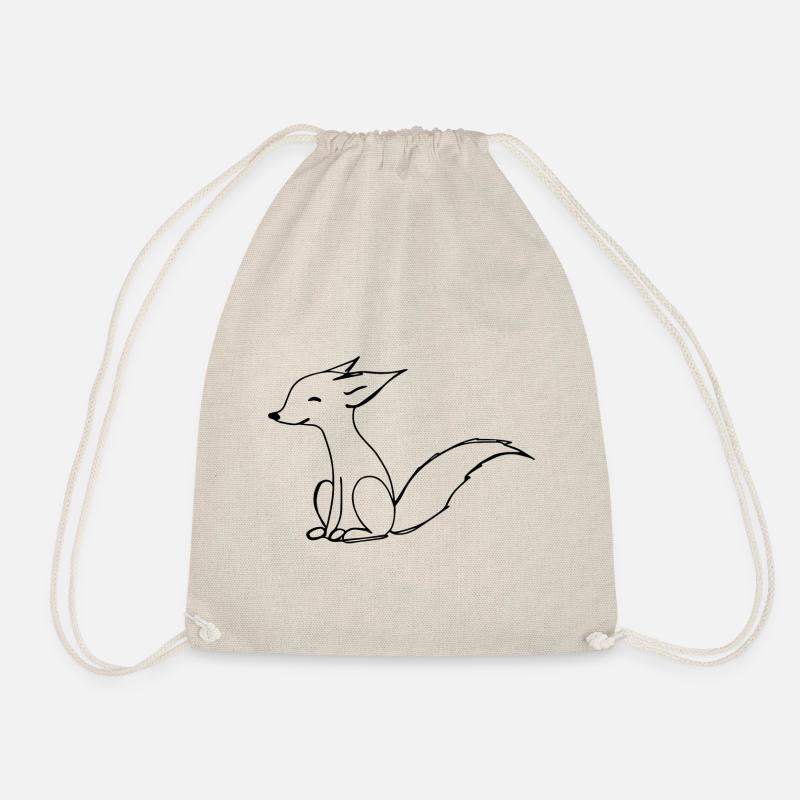 Süße Fuchs Illustration - Turnbeutel - Natur