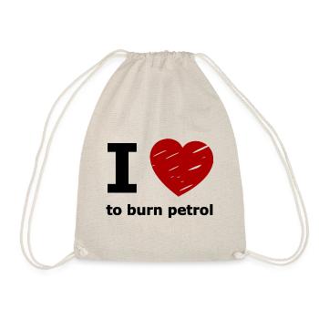 I love petrol - Drawstring Bag - nature - Front