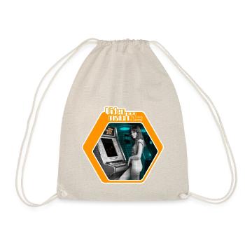 VideoMatch: The Future of Gaming, Retro 70s Arcade - Drawstring Bag - nature - Front
