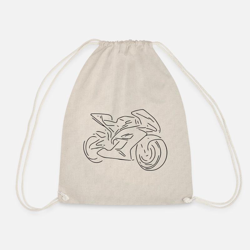 Motorrad - Turnbeutel - Natur