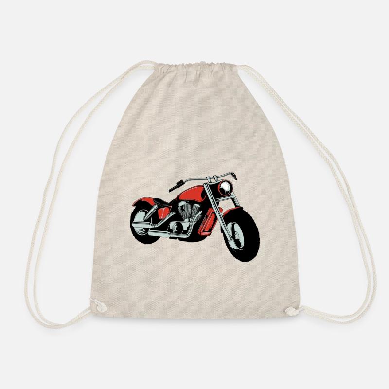 Motorrad - Turnbeutel - Natur