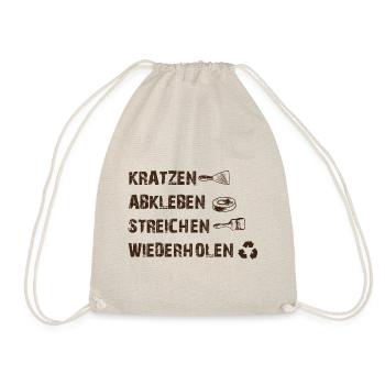 Lackierer Shirt · Anstreicher · Beruf Geschenk - Turnbeutel - Natur - Vorne