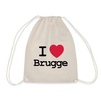 J'aime Bruges - Sac de sport léger - nature - Devant