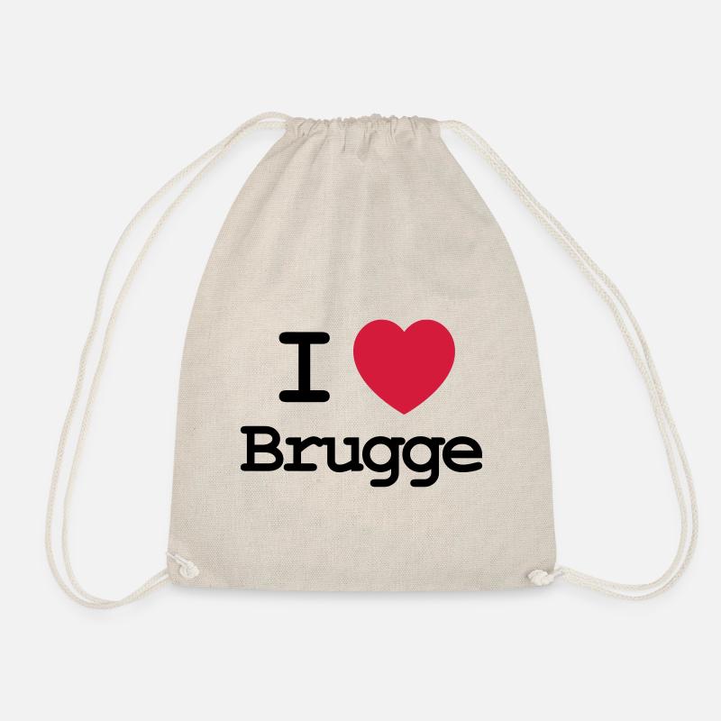 Ich liebe Brügge - Turnbeutel - Natur