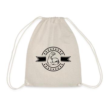muscles bras biceps logo - Sac de sport léger - nature - Devant