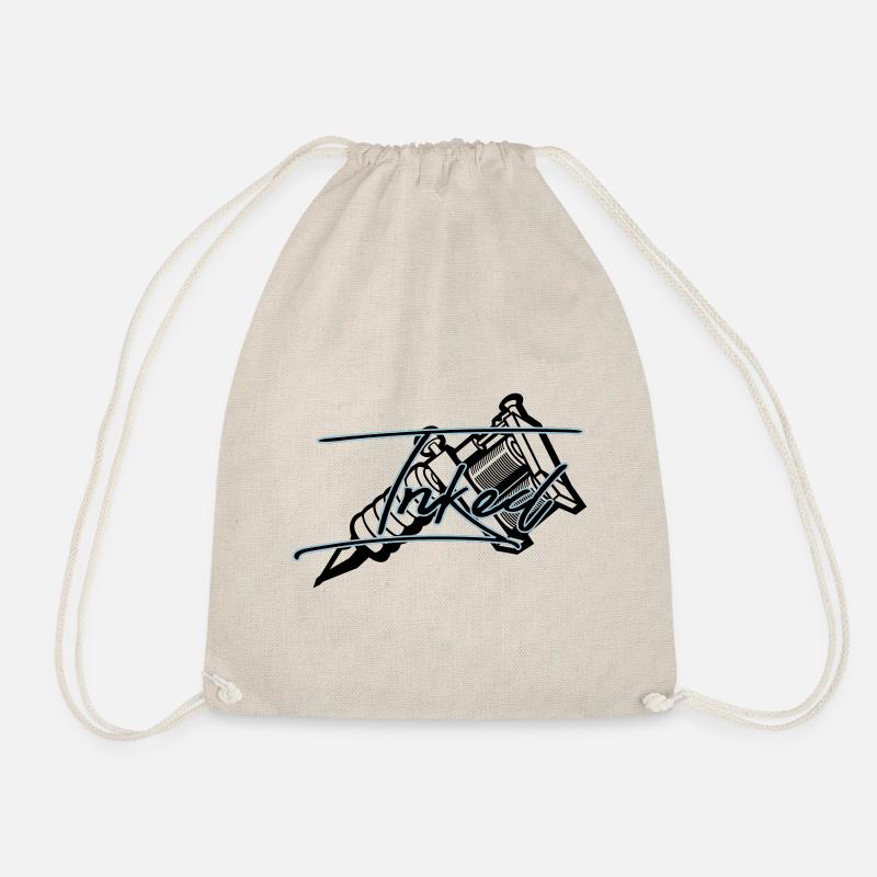 Tattoo machine inked tattoo - Drawstring Bag - nature