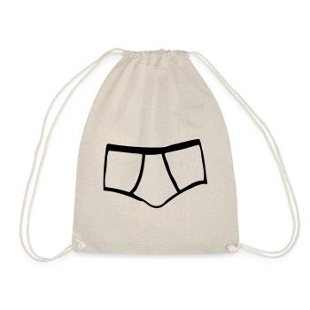 slip calecon man 1 - Drawstring Bag - nature - Front