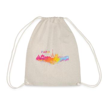 Skyline Paris in France - Drawstring Bag - nature - Front