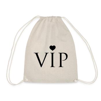 VIP heart - Drawstring Bag - nature - Front