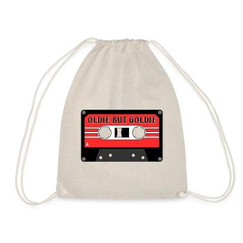 Retro Mixtape 60s 70s 80s OLDIE BUT GOLDIE - Drawstring Bag - nature - Front