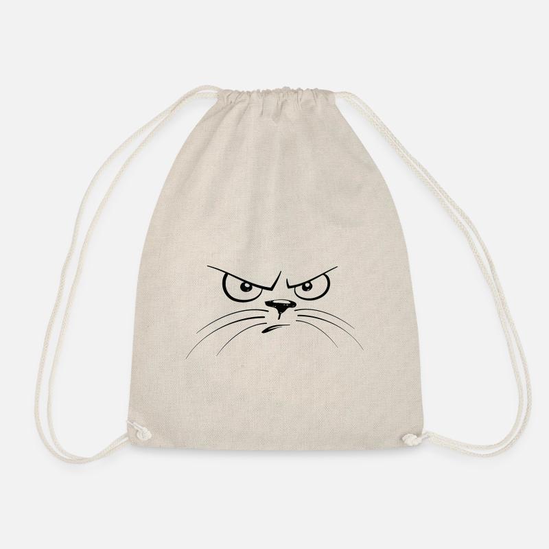 Mürrische Katze - Turnbeutel - Natur