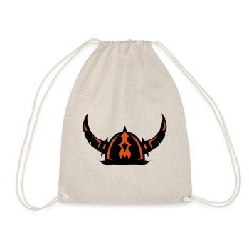 Viking helmet - Drawstring Bag - nature - Front