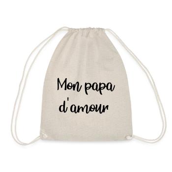 Papa d amour 2 - Sac de sport léger - nature - Devant