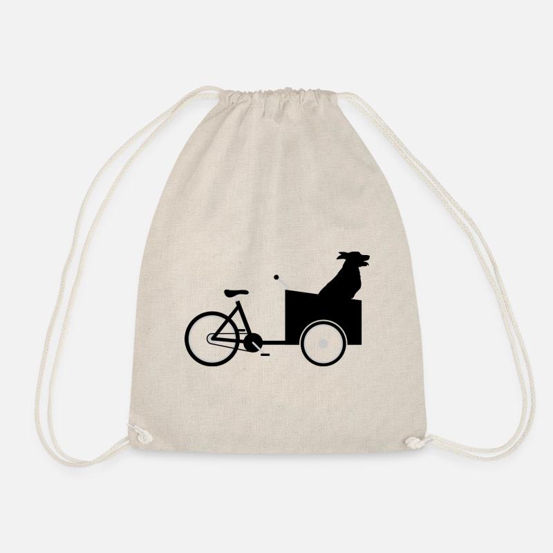 Lastenrad Hund - Turnbeutel - Natur