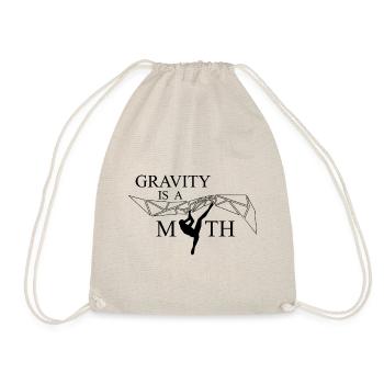 gravity is a myth / Schwerkraft ist ein Mythos - Turnbeutel - Natur - Vorne
