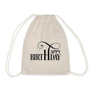 Joyeux anniversaire - Sac de sport léger - nature - Devant