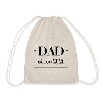 DAD since 2021 - Papa Daddy Vater - Drawstring Bag - nature - Front