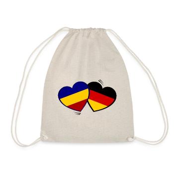 German Romanian love - Drawstring Bag - nature - Front