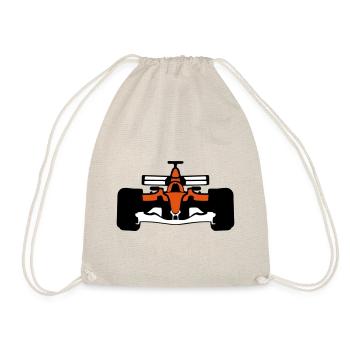 race car 1072 - Drawstring Bag - nature - Front
