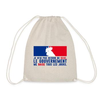 citation humour gouvernement baise besoin sexe exp - Sac de sport léger - nature - Devant