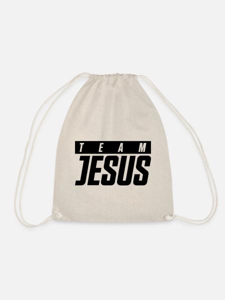 jesus team - Turnbeutel - Natur